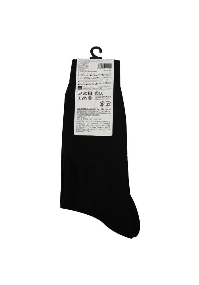 DAISO Unisex Regular Socks with Argyle Check Pattern - Quick Drying and Water Absorbent - Size US 7-9, EU 40-44 - Image 2